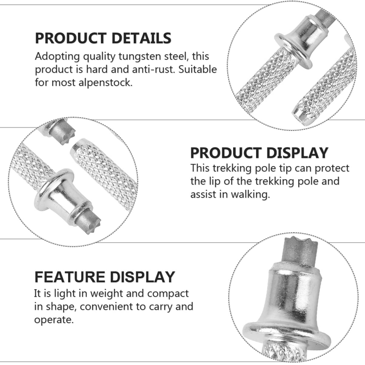 TEHAUX lightweight trekking tip ideal for hikers on long days