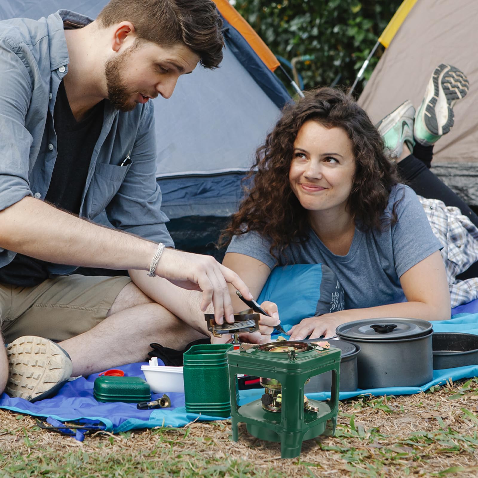 TEHAUX kerosene stove heat output ideal for rapid water boiling during camping.
