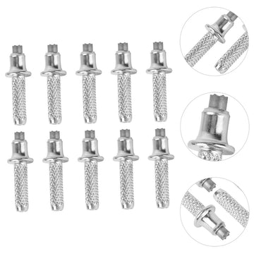 TEHAUX trekking pole tip with silver finish for lightweight design