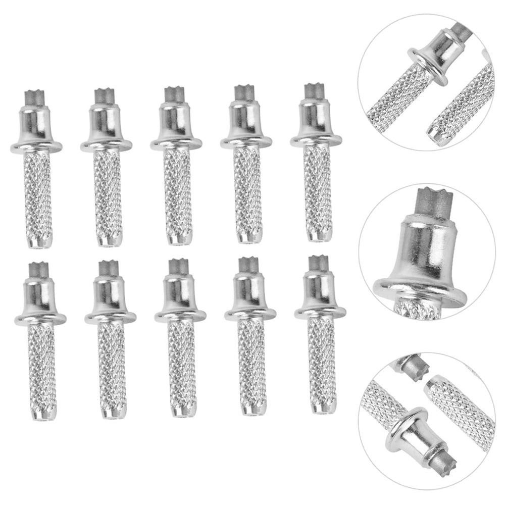 TEHAUX trekking pole tip with silver finish for lightweight design