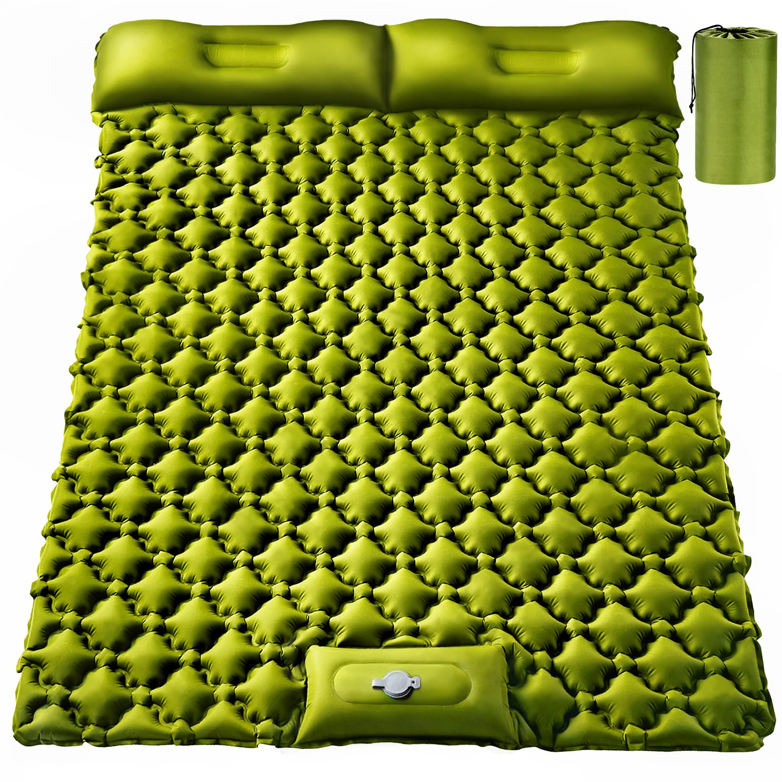 TEKIK double sleeping pad laid out to 78x50 inches for shared camping comfort