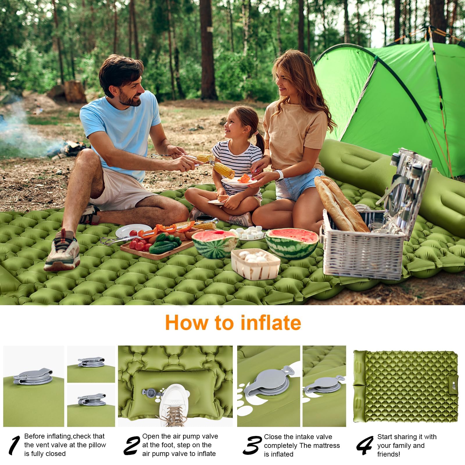 TEKIK waterproof camping pad ready for damp ground conditions