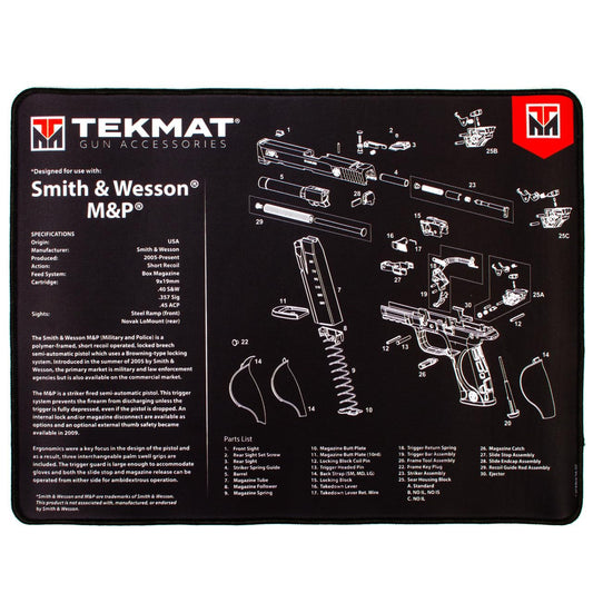 Tekmat 20x15 Ultra Handgun Mat for Smith & Wesson M&P