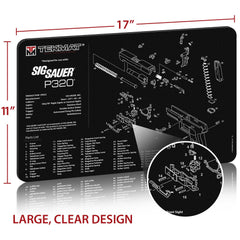 TekMat mat showing 11x17 inch workspace and 3mm thickness
