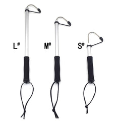 Durable aluminum alloy pole for saltwater and ice fishing