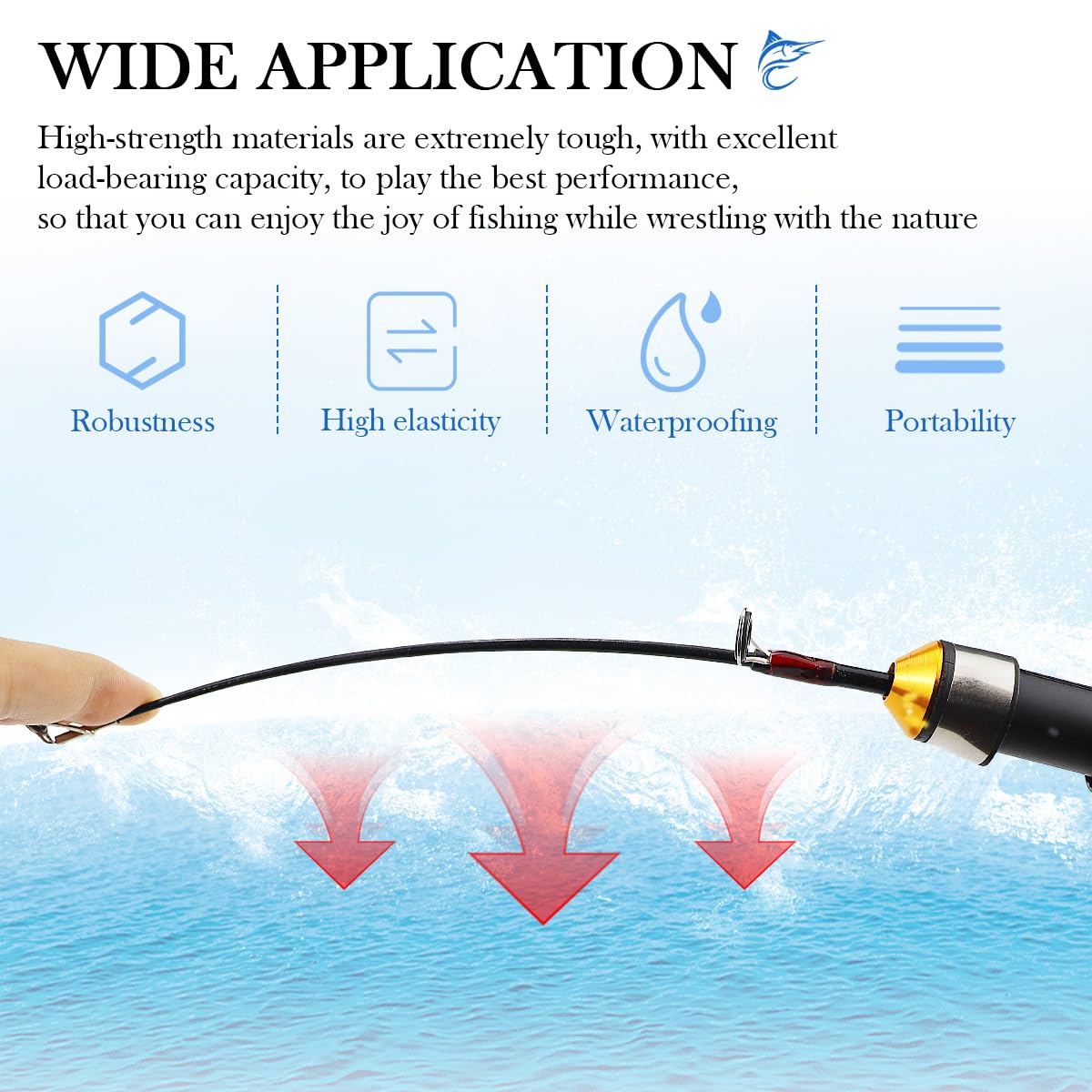 Rod suitable for both saltwater and freshwater fishing