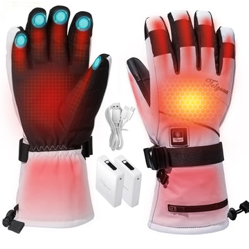 Telguua heated gloves full-hand heat coverage for cold outdoor warmth.