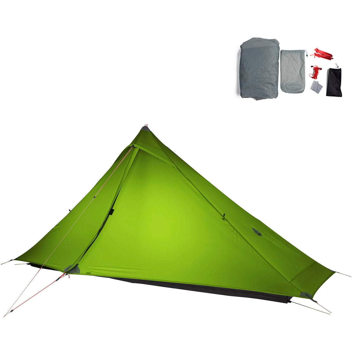 Telomat Lanshan1 Pro external tent view for ultralight backpacking and weather protection