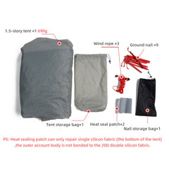 Telomat Lanshan1 Pro inner tent pocket for small essentials like phone or keys