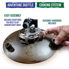 TEMBOTUSK Adventure Table-Top 12-inch Skottle adjustable heat control for precise cooking.