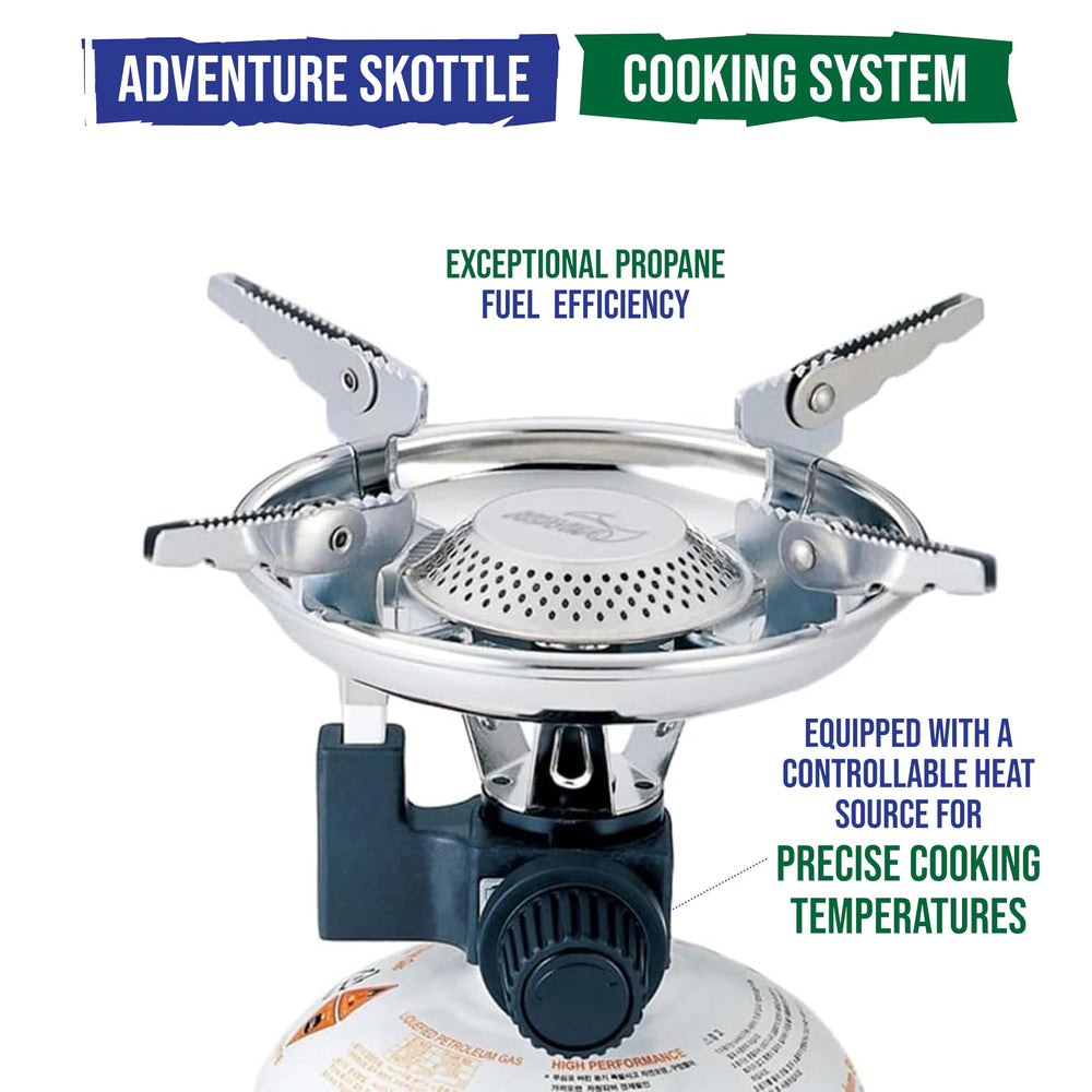 TEMBOTUSK Adventure Table-Top 12-inch Skottle cook-anywhere versatility for camping.