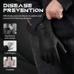 TemHot heated glove liners showing heat coverage on the back of the hand