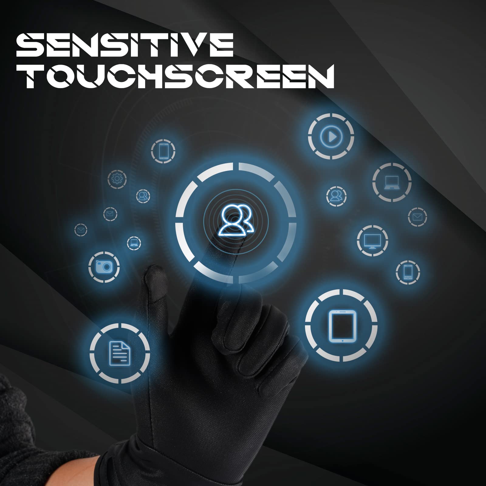 TemHot heated glove liners in winter activities like hiking and cycling for versatile wear