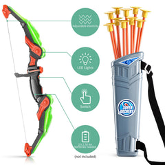 TEMI LED night-archery trail helps kids track arrows in dim lighting.