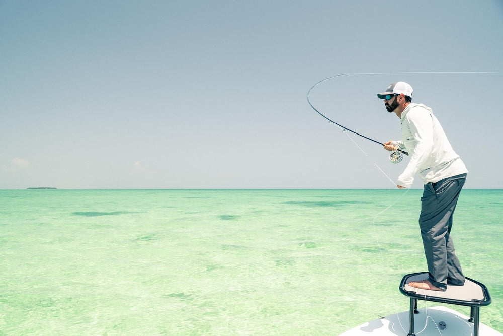 Temple Fork Mangrove Coast Rod cork grip offers comfortable handling on long days.