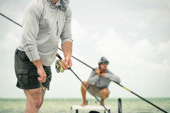 Temple Fork Mangrove Coast Rod saltwater-guides resist corrosion for lasting performance.