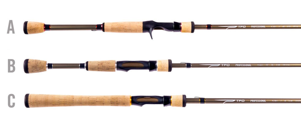 Temple Fork Outfitters Pro Casting Rod color-coded power system aids quick tactic selection.