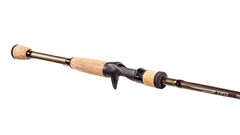 Temple Fork Outfitters Pro Casting Rod reel-seat closeup shows secure down-locking design for braided lines.
