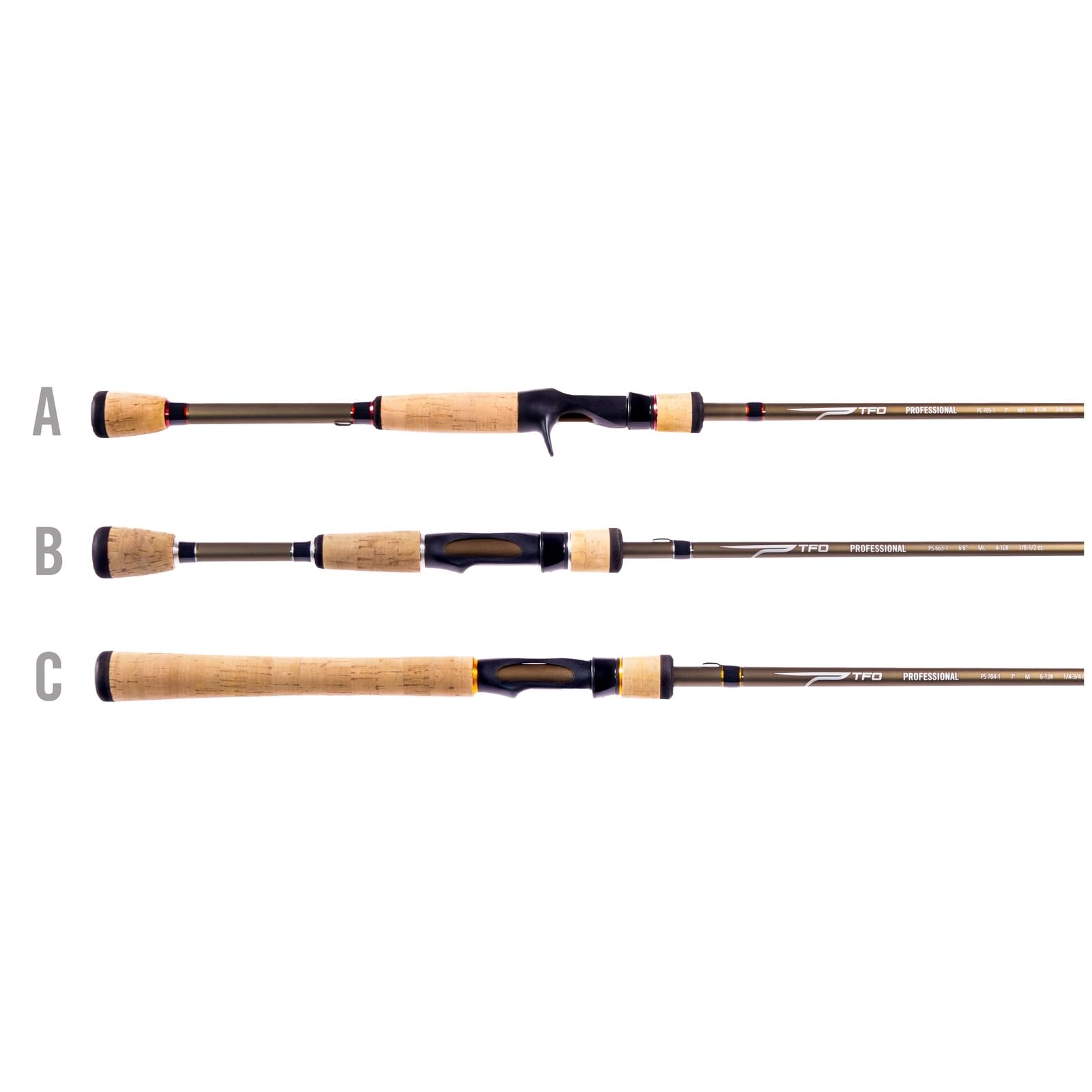 Temple Fork Outfitters 7'6" MH rod cork grips emphasize comfort