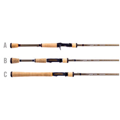 Temple Fork Outfitters 7'6" MH rod cork grips emphasize comfort