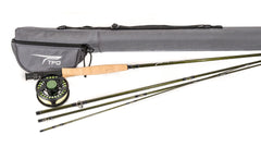 Temple Fork Outfitters Dispatch 8wt rod in hand showing casting potential
