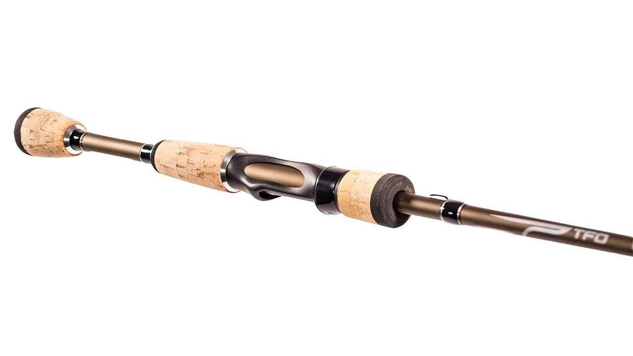 Temple Fork Outfitters down-locking reel seat closeup supports braided line and secure setups.