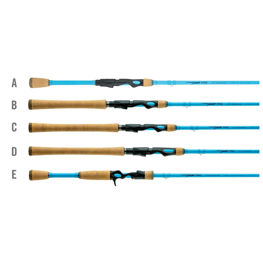 Temple Fork Outfitters 6-9 inch intracoastal rod with ergonomic reel seat.