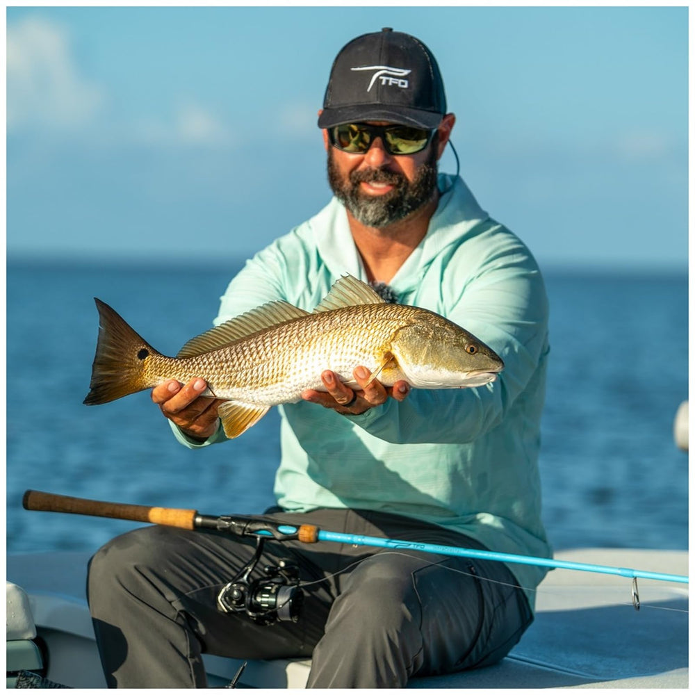 Shorter grip under 7 feet enhances casting precision on the Intracoastal rod.