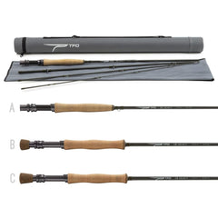 Temple Fork Outfitters Legacy 4wt rod with up-locking reel seat angled hood for quick setup