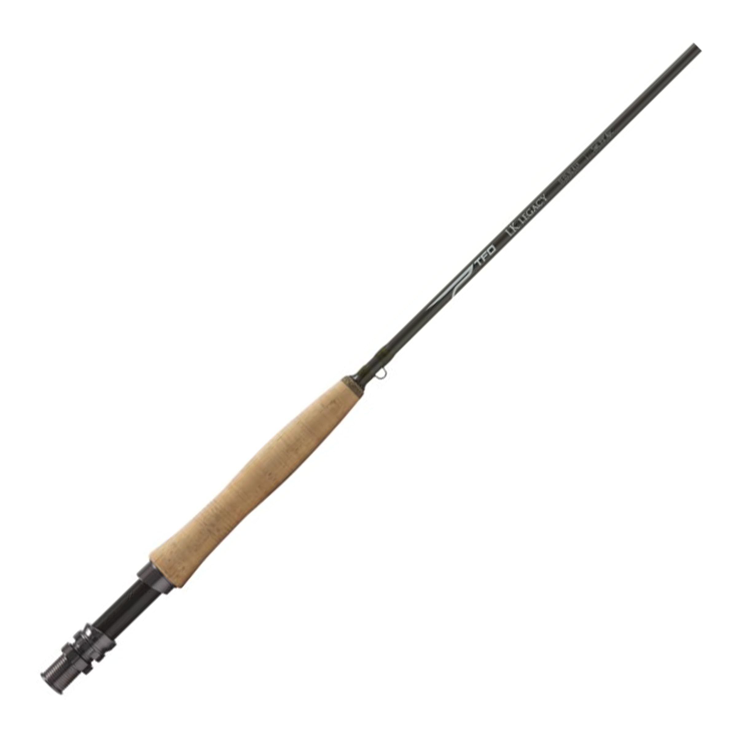 Temple Fork Outfitters LK Legacy 6wt 9ft rod angled view for big water casting