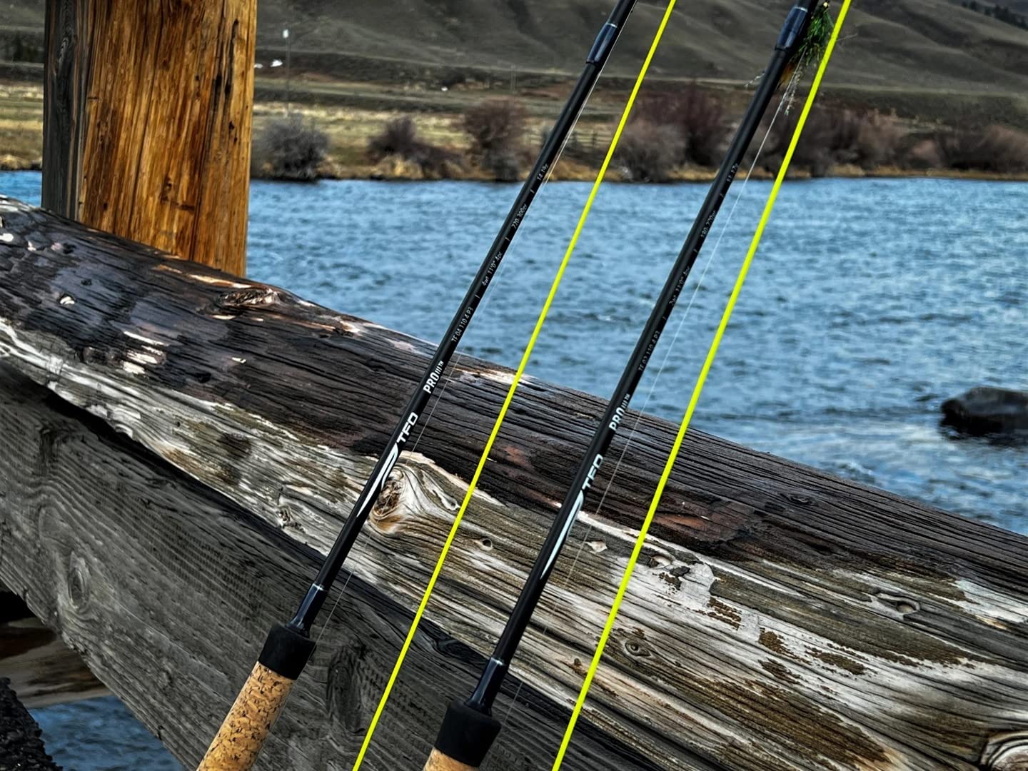 Temple Fork Outfitters P3 TH rod with black anodized reel seat, ready for action.