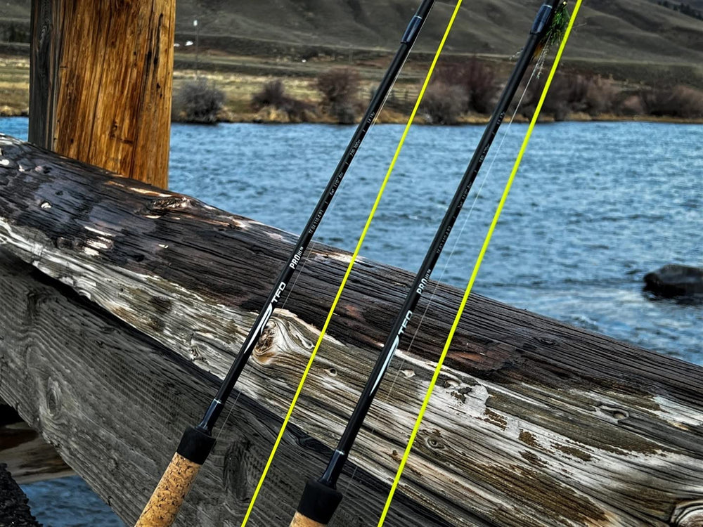Temple Fork Outfitters P3 TH rod with black anodized reel seat, ready for action.
