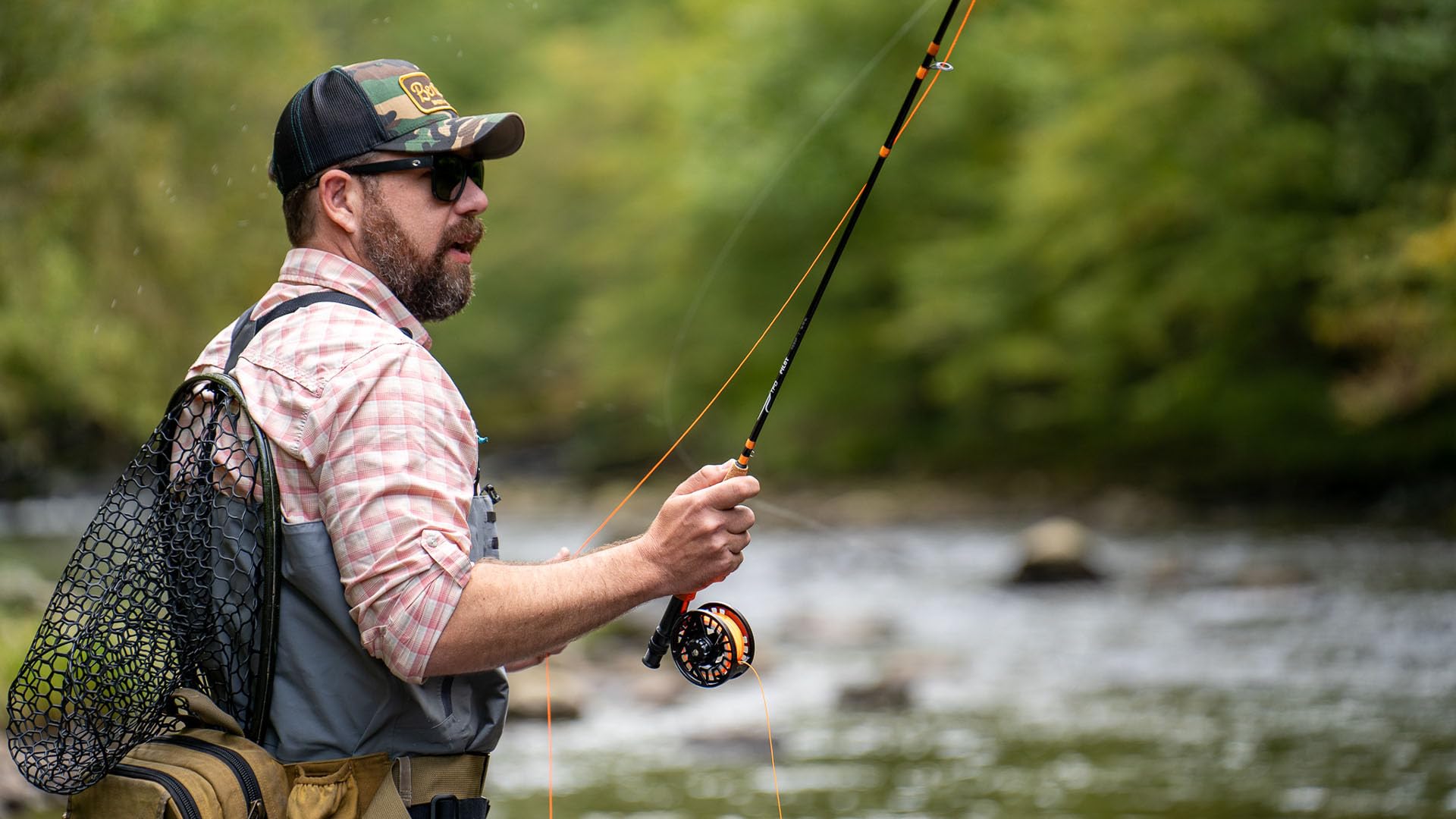 Pilot 4-piece compact rod ready for travel and easy setup.