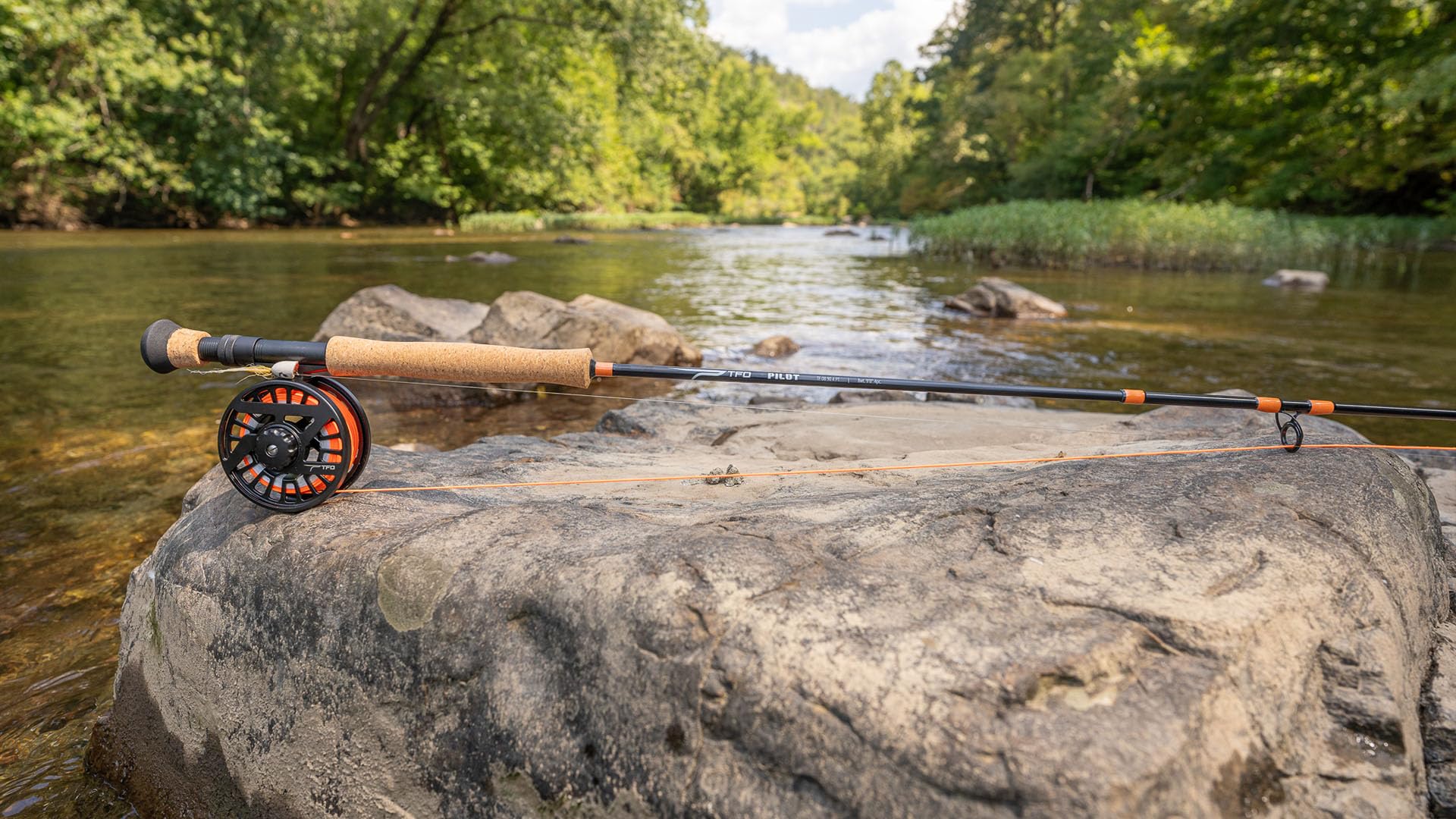 Pilot kit case display shows a durable, all-in-one fly fishing starter.