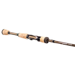 Temple Fork Outfitters Professional Spinning Rod 7ft action shot highlights versatility for freshwater and saltwater use.