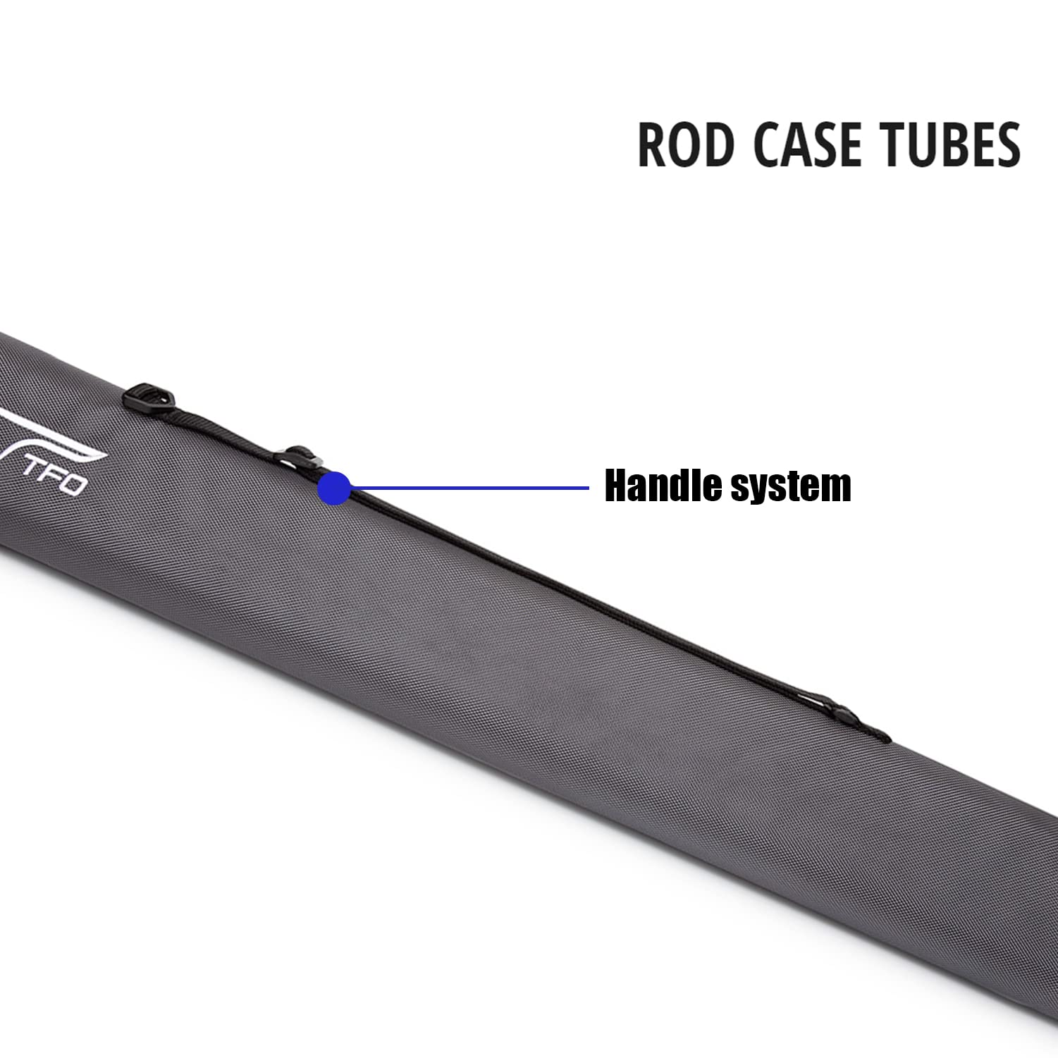 Temple Fork Outfitters rod case with adjustable strap ready for hiking or cycling commutes.