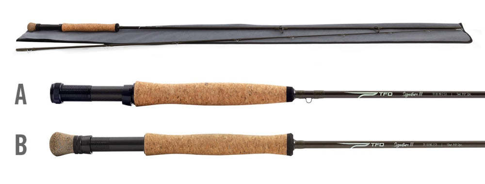 Temple Fork Outfitters Signature 3 Rod 5wt 9ft assembly, versatile freshwater setup for beginners and experienced anglers