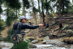 Temple Fork Outfitters Signature 3 Rod 5wt 9ft, cork handle closeup, comfortable grip and feel