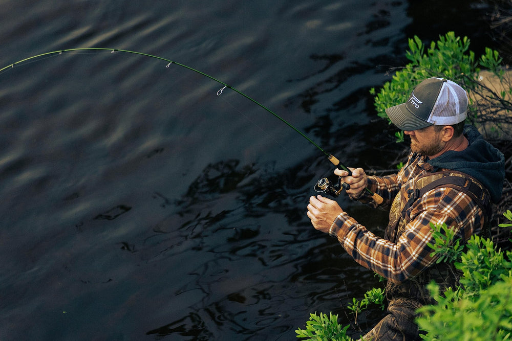 Temple Fork Outfitters Trout-Panfish 6'6" UL 2pc cork handle close-up highlights premium grip.