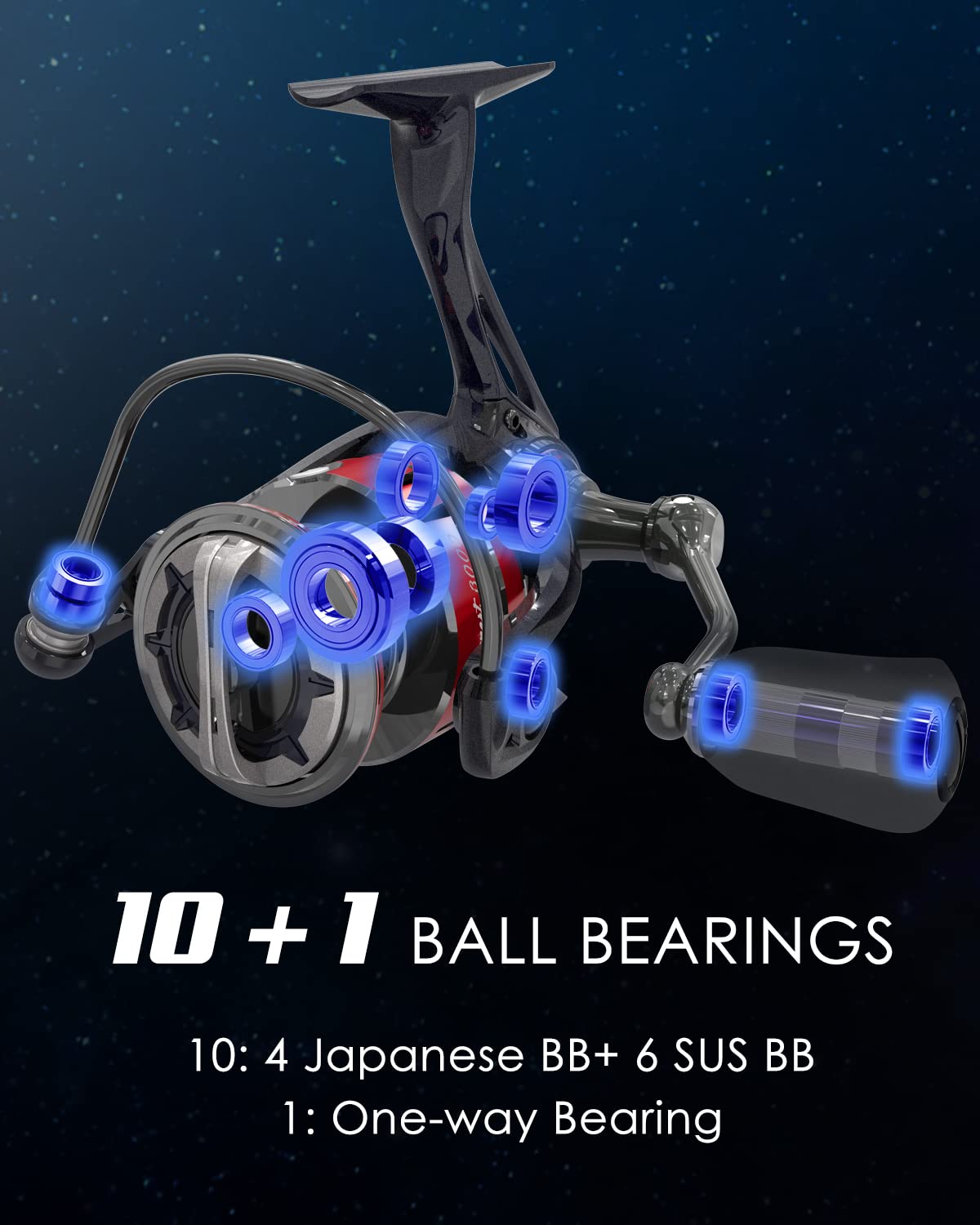 Tempo Expert Ultralight Spinning Reel braid-ready spool reduces line twist for longer casts