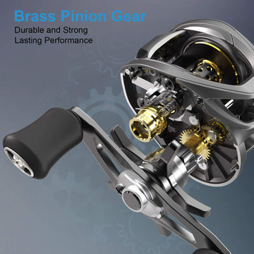Tempo Vertix LP baitcaster reel angled view