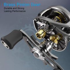 Tempo Vertix LP baitcaster reel angled view