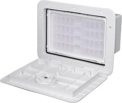 Tempress White 1115 Cam Tackle Hatch overview showing durable, weather-tight performance