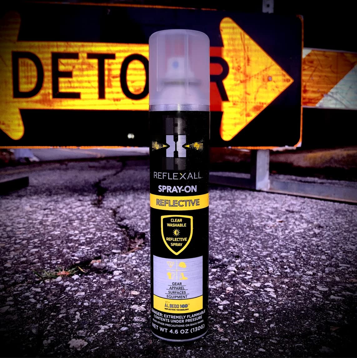 Close-up of Ten Seconds Reflective Spray nozzle for precise application.
