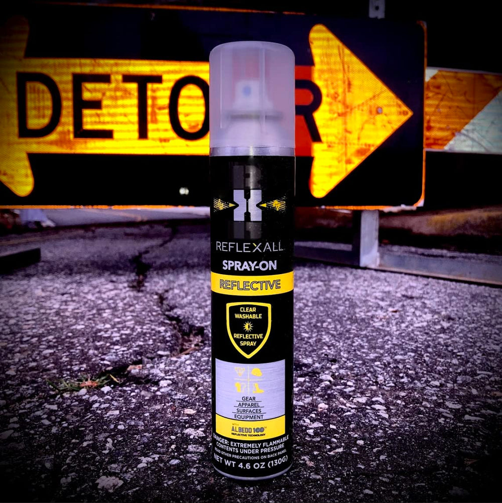 Close-up of Ten Seconds Reflective Spray nozzle for precise application.