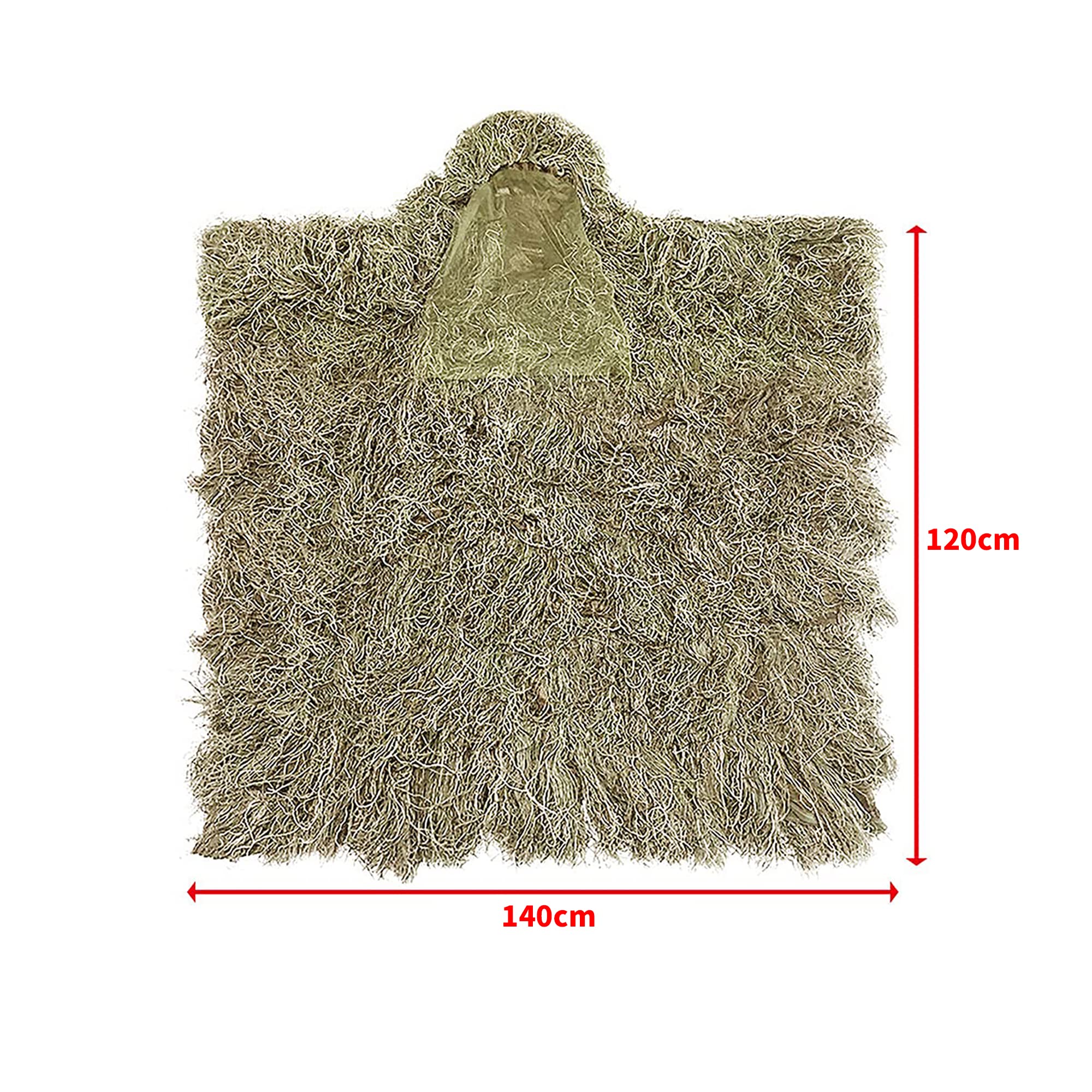 Tencen Ghillie Poncho folded into its bag for easy transport.