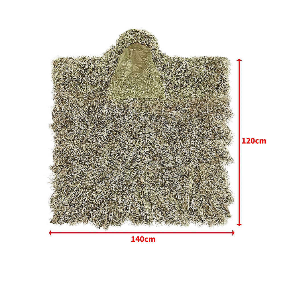 Tencen Ghillie Poncho folded into its bag for easy transport.