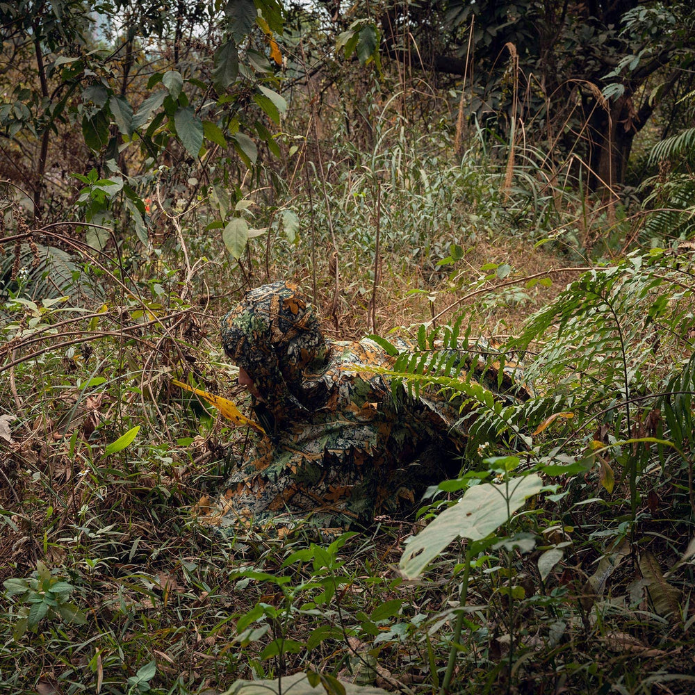 Storage bag included with Tencen ghillie poncho for easy transport