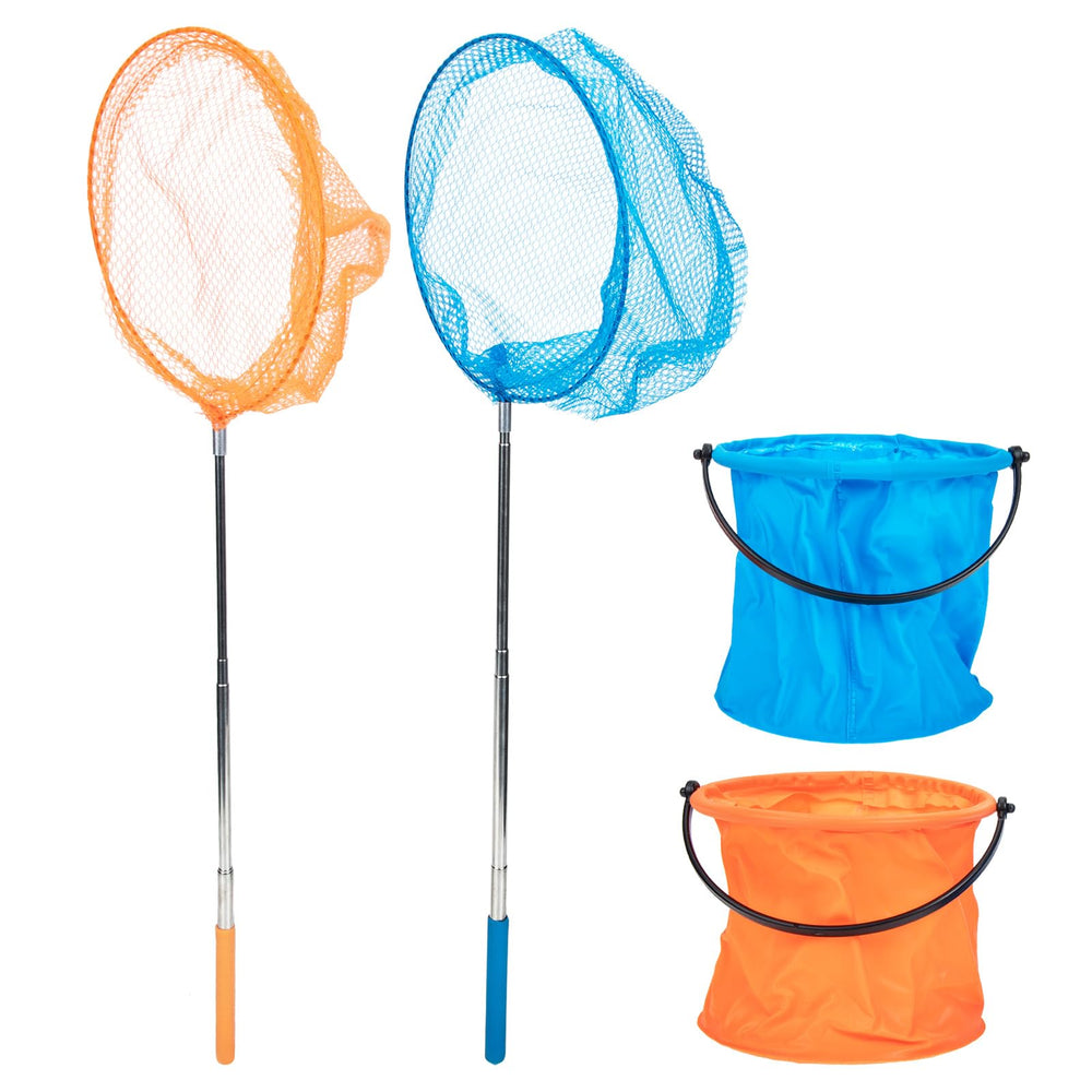 TENDYCOCO telescopic catchers net with extendable pole for versatile outdoor catching