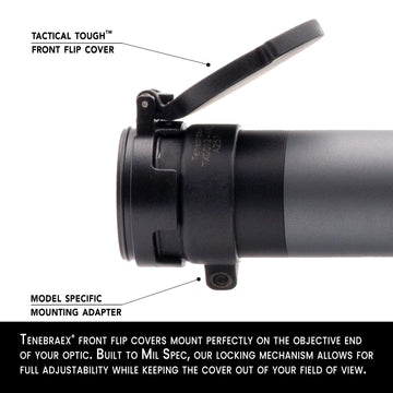 Tenebraex cover closed to shield lens in rugged field conditions